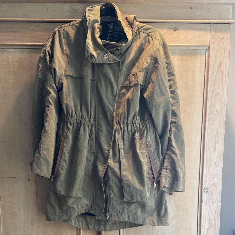 Khaki Utility Jacket for Women